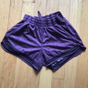 Athleta Printed Mesh Racer Run short 4”